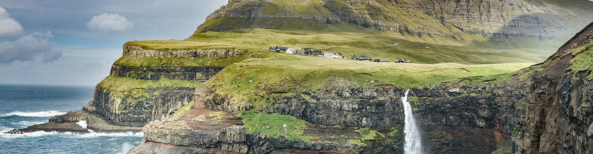 Scenic view of the Faroe Islands landscape