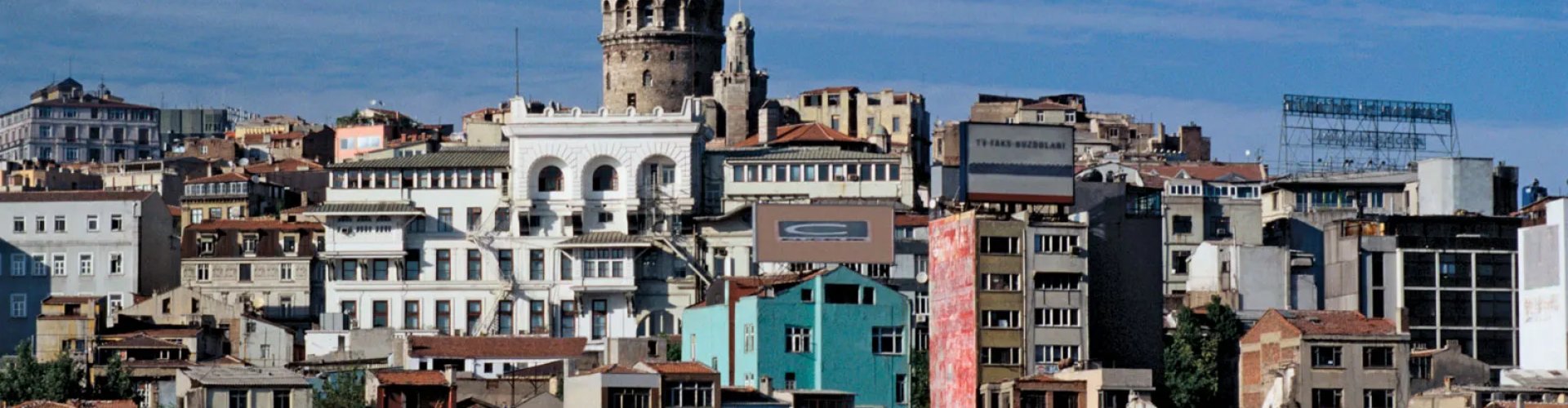 Sunset over Istanbul skyline