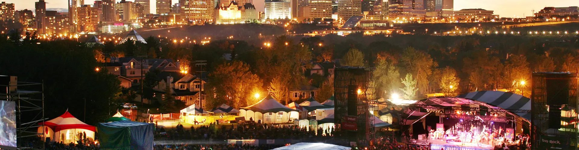 Edmonton cityscape at sunset