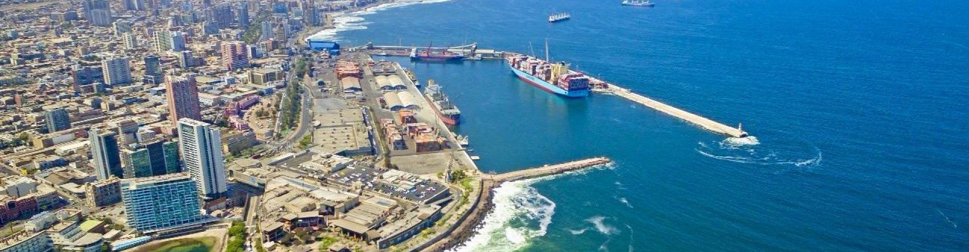 Sunset over Antofagasta, CL