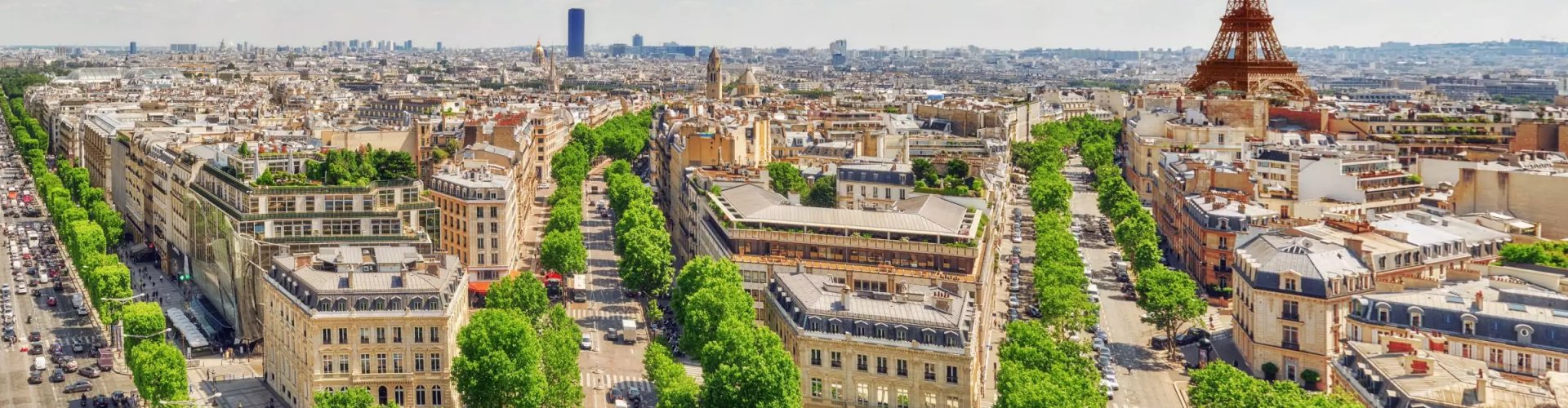 Paris Skyline at Sunset