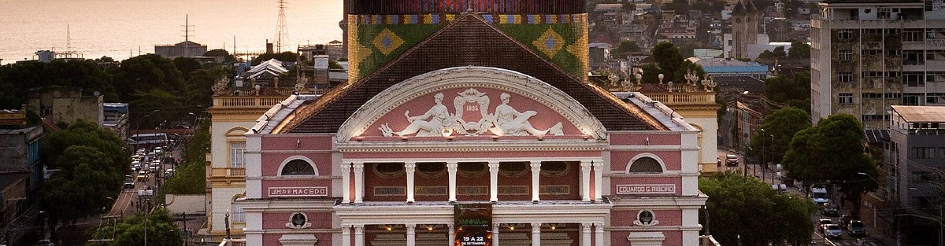 Sunset view over Manaus, BR