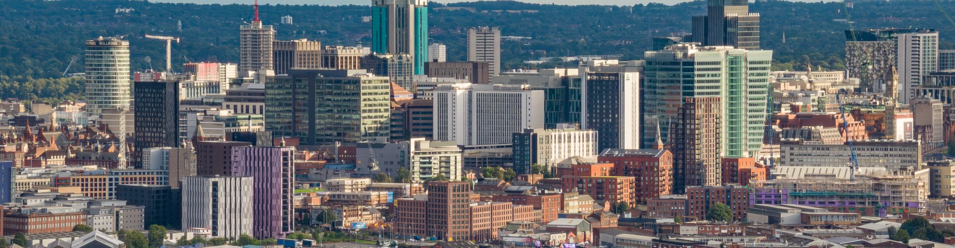 Birmingham Cityscape at Sunset