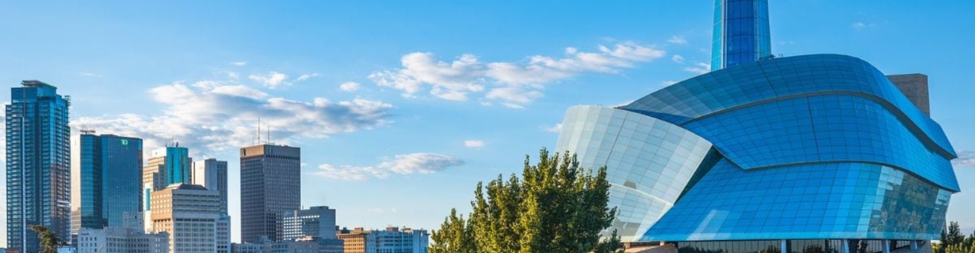 Scenic view of Winnipeg skyline