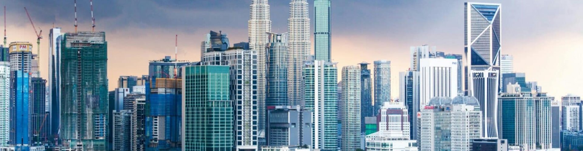 Kuala Lumpur cityscape at sunset